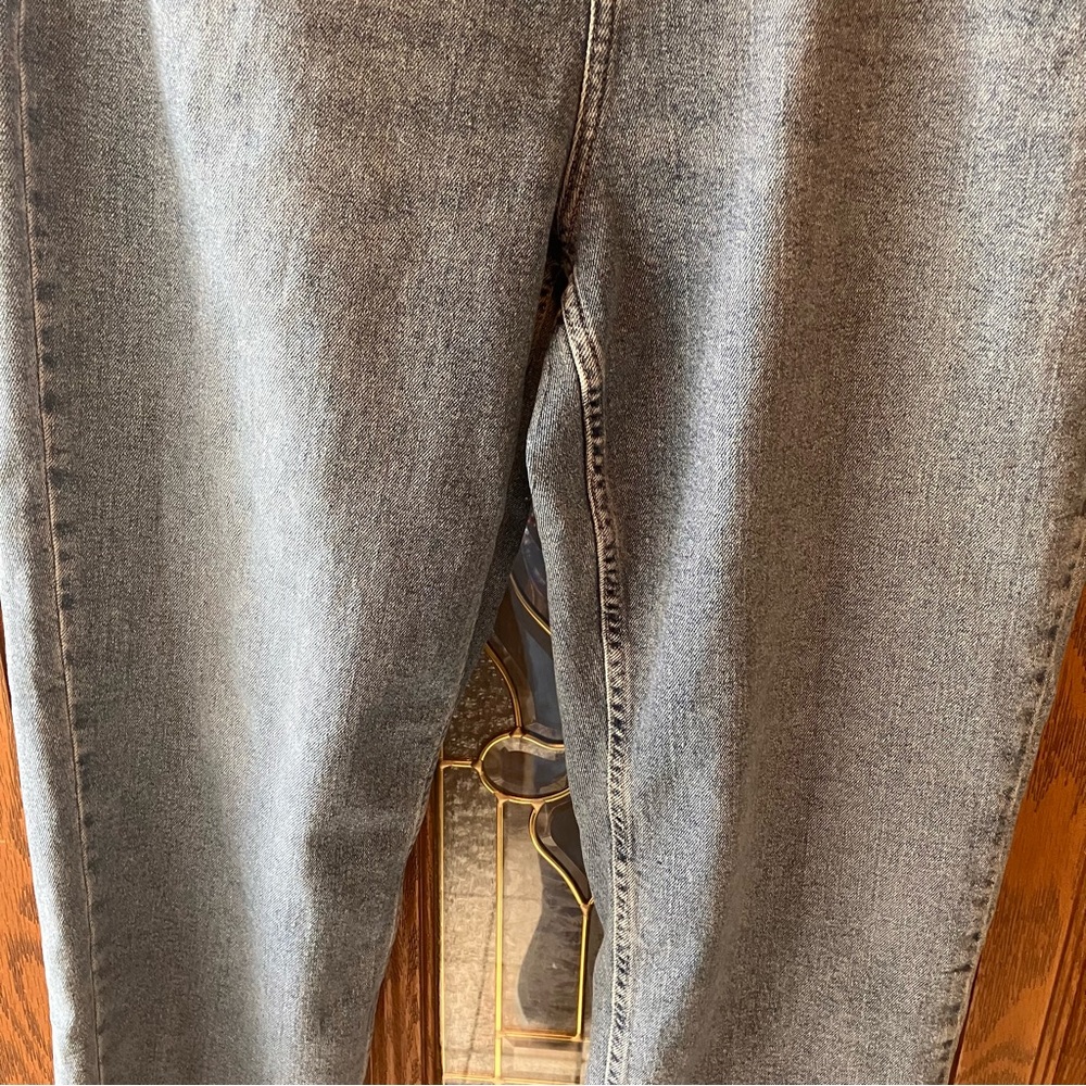 Calvin Klein‎ Classic Blue Denim Jeans Size 16 Y2K Straight Leg High Rise - Picture 5 of 15